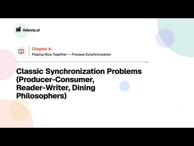 4.7 Classic Synchronization Problems (Producer-Consumer, Reader-Writ... | Playing Nice Together