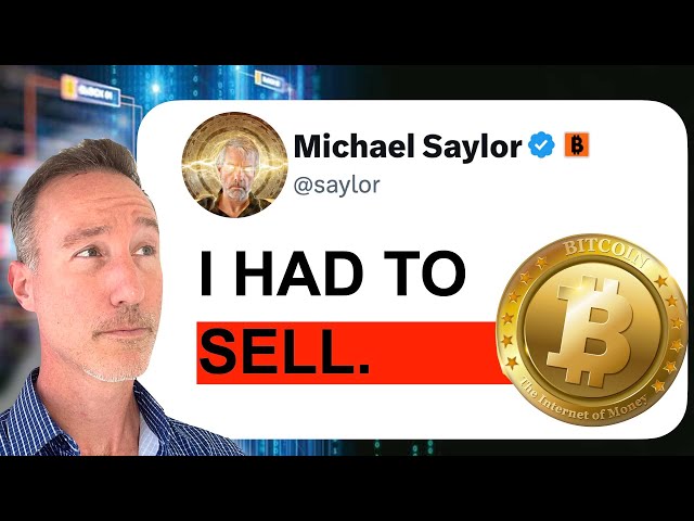 Saylor Sold Bitcoin. THANK YOU! (Huge Weight Lifted)