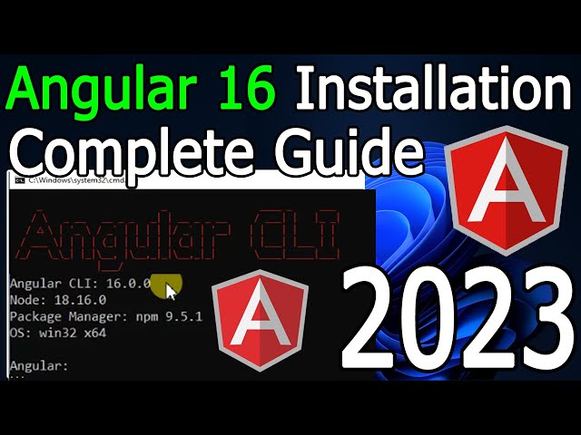 How to Install Angular 16 on Windows 10/11 [2023 Update] Demo Angular Project | Complete Guide