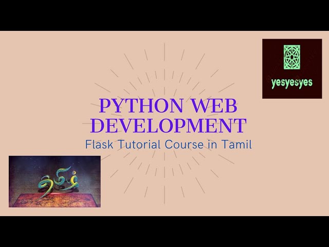 Python_Flask Tutorial in Tamil | URL in Flask
