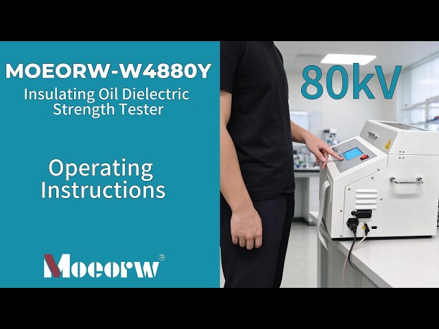 MOEORW-W4880Y Insulating Oil Dielectric Strength Tester | Full Operation & Breakdown Test Tutorial