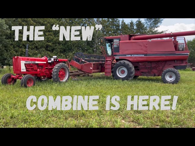 The NEW COMBINE is HERE!!  Getting acquainted with my Case IH 1680!