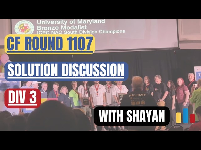 Codeforces Round 1107 (Div 3)  — Solution Discussion with Shayan