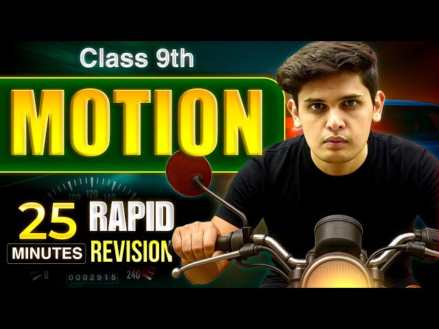 Motion in 25 Minutes🔥| Class 9th | Rapid Revision | Prashant Kirad