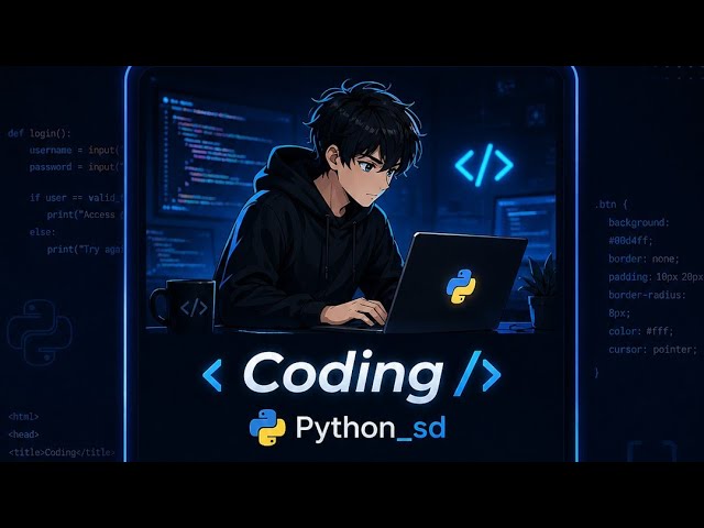Create login page ll html & cs & js ll #coding #python_sd