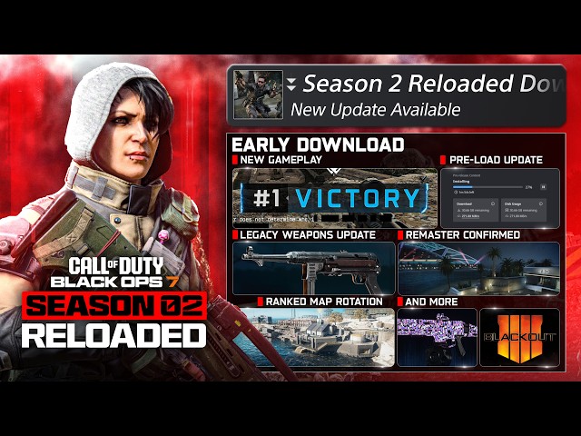 NEW Black Ops 7 Season 2 Reloaded 40GB Update... (Zombies Carry Forward, Blackout 2 & MORE)