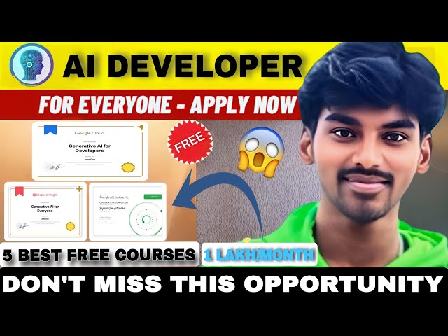 How to Become an AI Developer in 2025 (Free Courses + ₹20 Lakh Salary Roadmap) 🔥