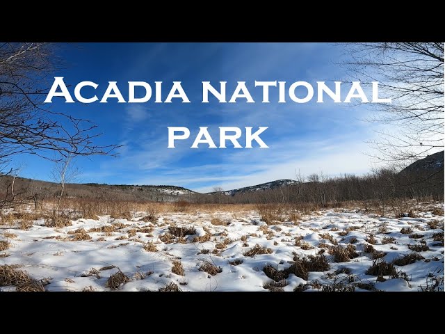 4K Acadia National Park Winter Walk
