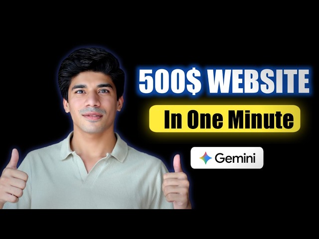 How I Build and Sell $500+ Websites in Minute with AI (Gemini 3 Tutorial)