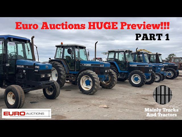 Euro Auctions June sale preview PART 1…. Tractors, trailers and more!!