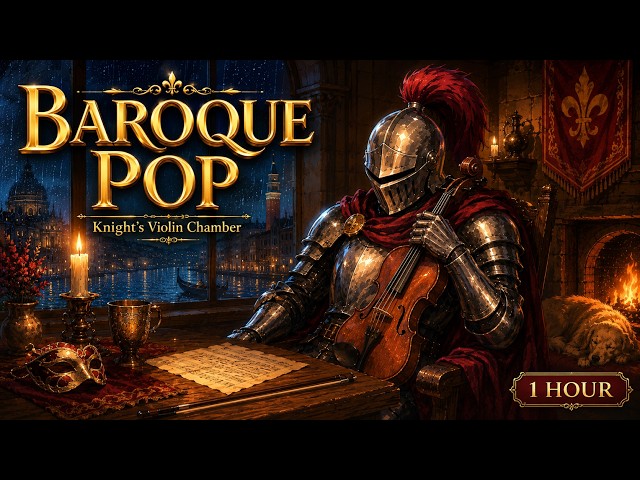 Baroque Pop — Knight's Violin Chamber | 1 Hour Neo-Classical Synthwave Mix