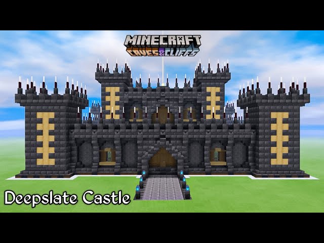 Minecraft Deepslate Castle Build Tutorial || Minecraft Build Tutorial