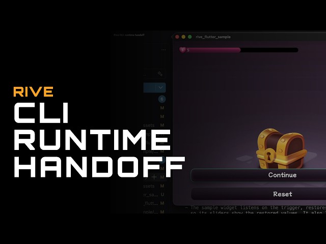 Rive CLI + RML: runtime handoff, focus states & semantics