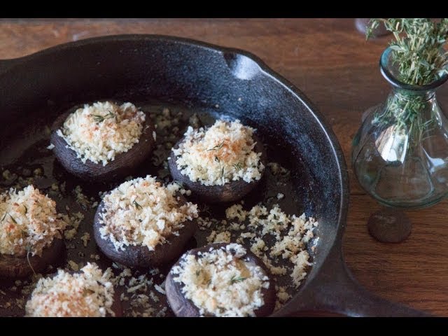 Brie Stuffed Mushrooms