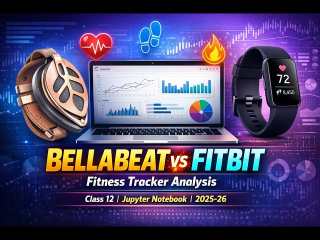 BELLABEAT FITBIT FITNESS TRACKER ANALYSIS CLASS-12  "Presentation" USING JUPYTER NOTEBOOK 2025-26