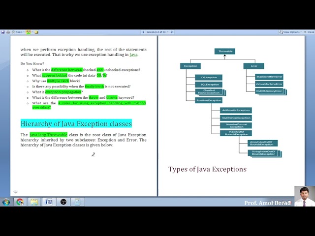 Java Programming : Exception Handling