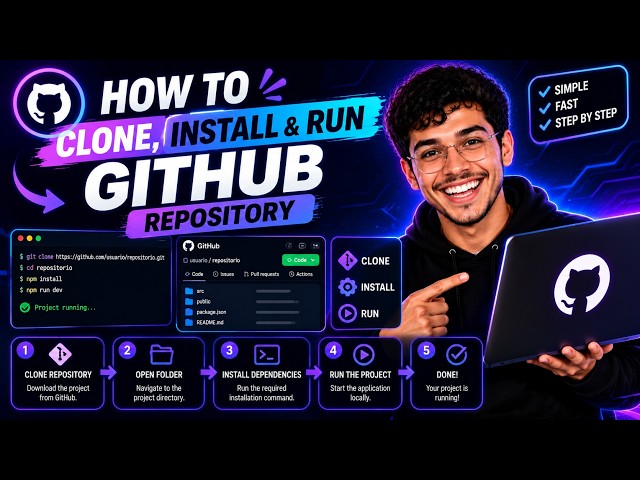 How To Clone, Install & Run GitHub Repository | Short Tutorial