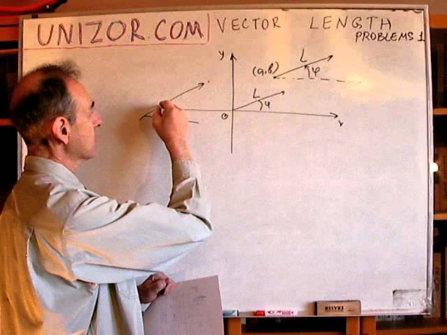 Unizor - Vector Length - Problems 1