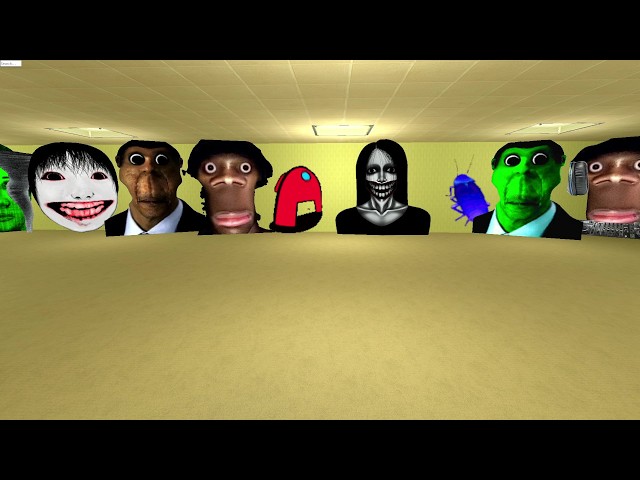 unlimited nextbots in backrooms garrys mod snpc #snpc