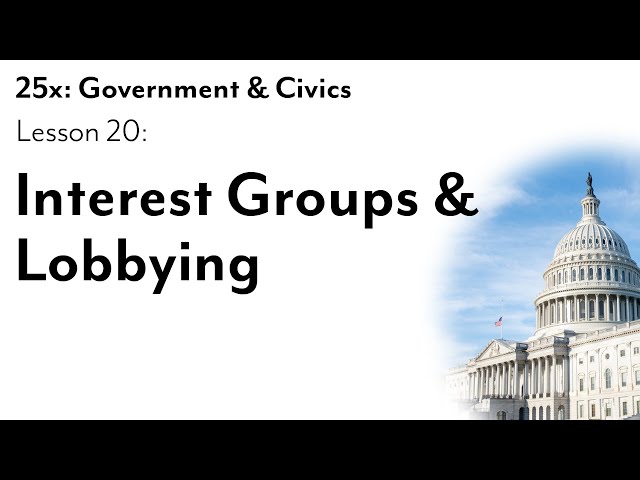 Interest Groups & Lobbying (Lesson 20)