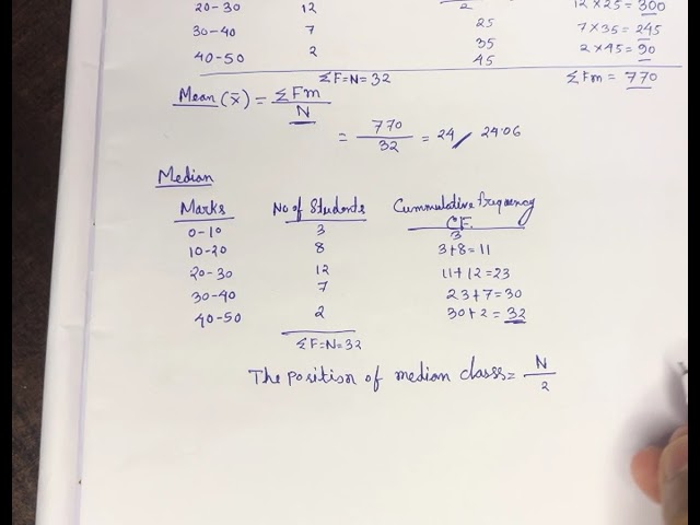 How to Calculate Mean, Median and Mode of a Continuous Grouped Series?