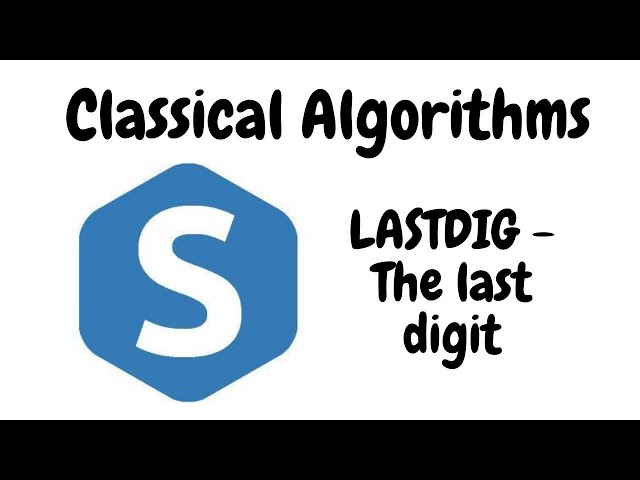 SPOJ LASTDIG - The last digit