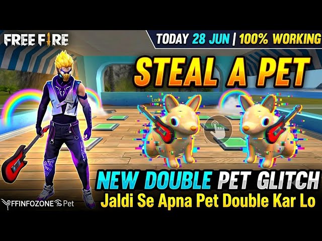 Steal A Pet Free Fire Glitch | FF Steal A Pet New Glitch | Double Pet Glitch Free Fire | Pet Clone