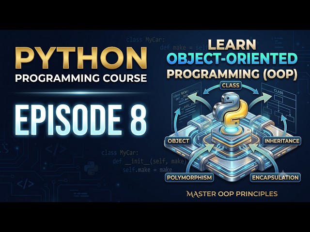 Python Programming Course | Episode 8 | Learn Object-Oriented Programming (OOP) in Python
