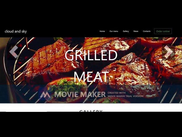 Restaurant Website layout using html & css .