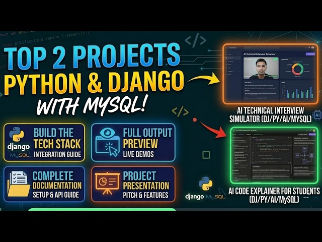 Top 2 Full Stack Python Django Project with MySQL Database You Must Try in 2026 (With Code & PPT)