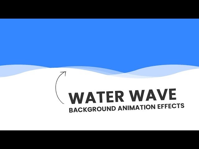 CSS Water Wave Background Animation Effects | Wavy Background