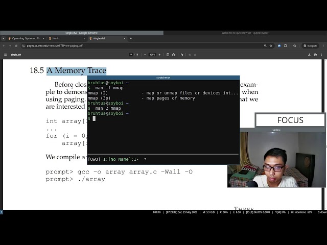Live study: read along book "Operating Systems: Three Easy Pieces" (Part 102)