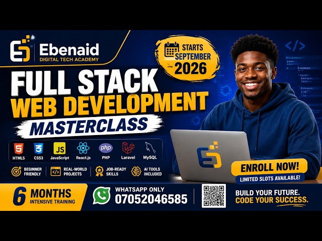 Ebenaid Digital Tech Academy. Web Development Master Class