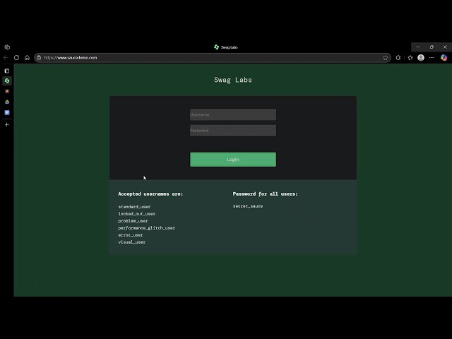 Simple Record | Playwright w/ Python | saucedemo.com