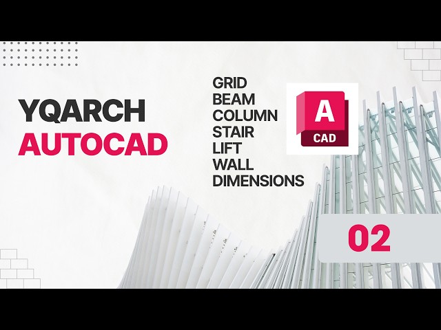 Structural Plan Drawing in AutoCAD | YQArch Tutorial