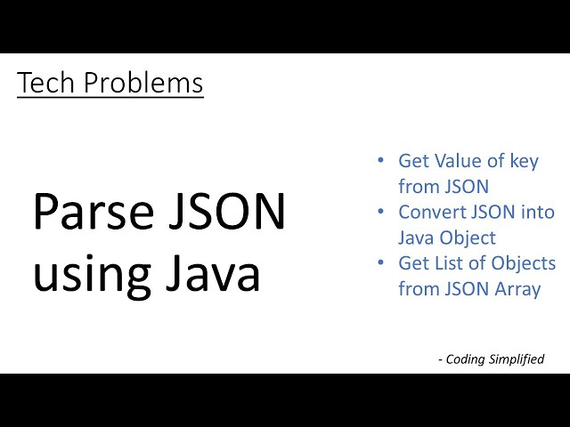 Parse JSON using Java