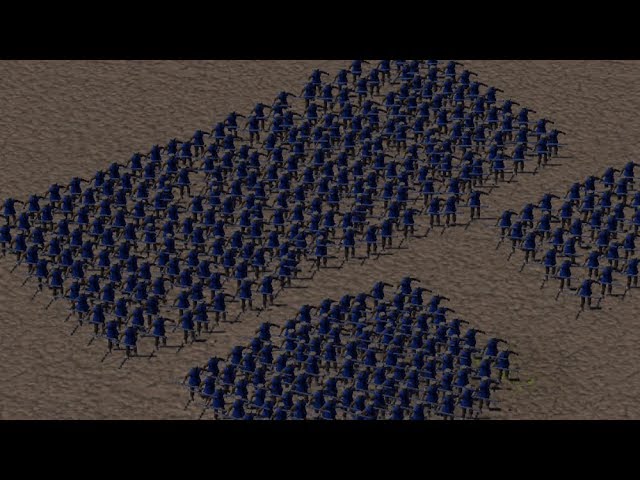 My Game Engine - Unit Formations demo - JavaScript + WebGL + Online demo