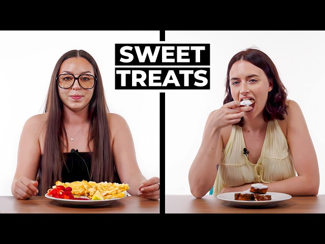 Girls Try Each Others Sweet Treats