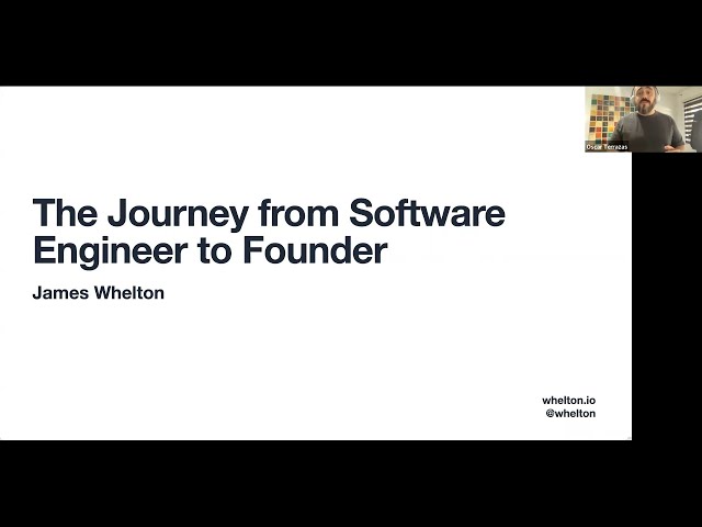 The Journey from Software Engineer to Founder