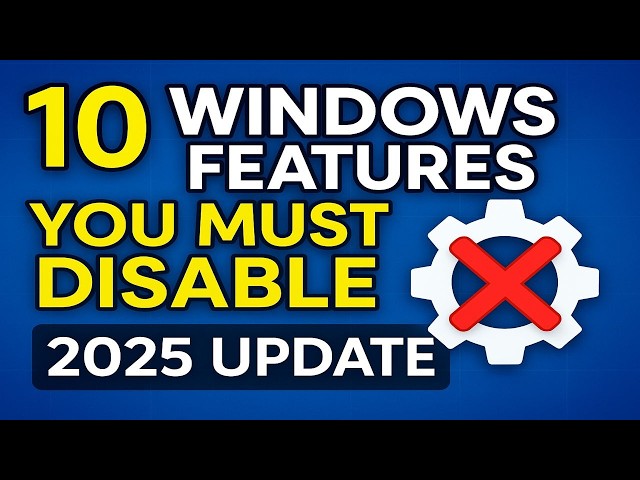 10 Windows Settings You MUST Disable NOW (2025 UPDATE)