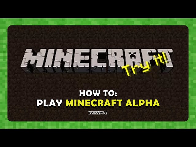 How To Play Old Minecraft Alpha | Step By Step