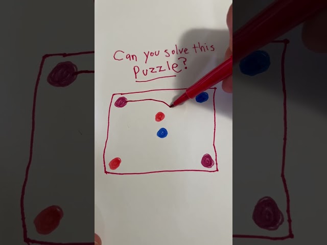 SOLVED - Connect same Color Dots without crossing lines! #games #game #puzzle #braingames