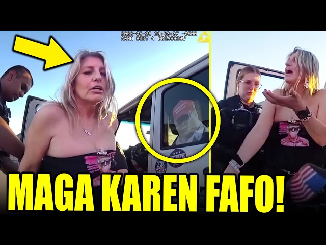 ¡Una odiosa Karen MAGA recibe su merecido tras la viralización masiva de su video de arresto!
