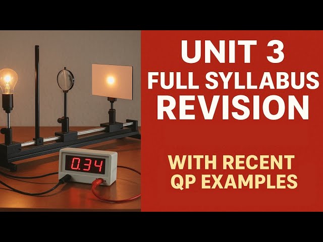 A Level Physics Unit 3 Full Syllabus Revision