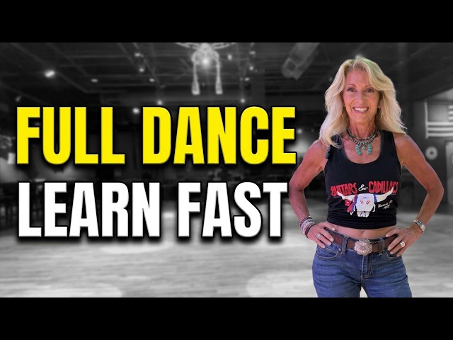 County Line Line Dance Tutorial (Step by Step) — Learn the Full Dance | Dr. Tina