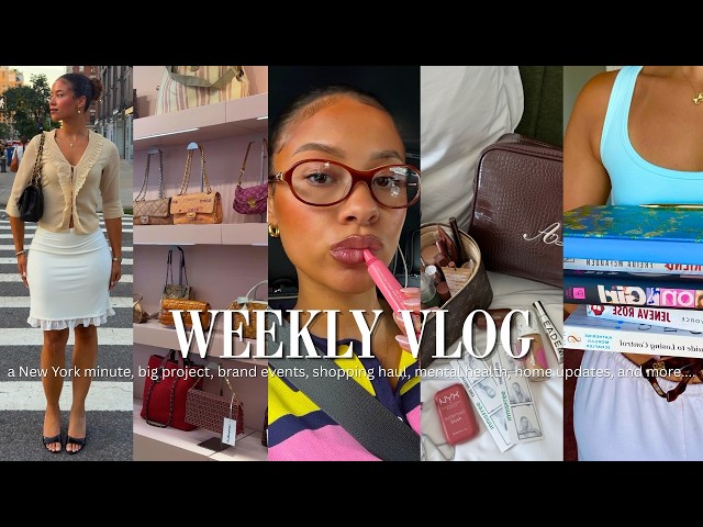 WEEKLY VLOG l exciting project, nyc diaries, shopping haul, home updates, and more