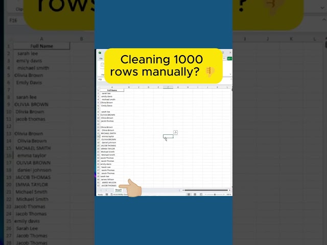 This VBA Code Cleans 1000 Rows in Seconds #excel #automation #vba