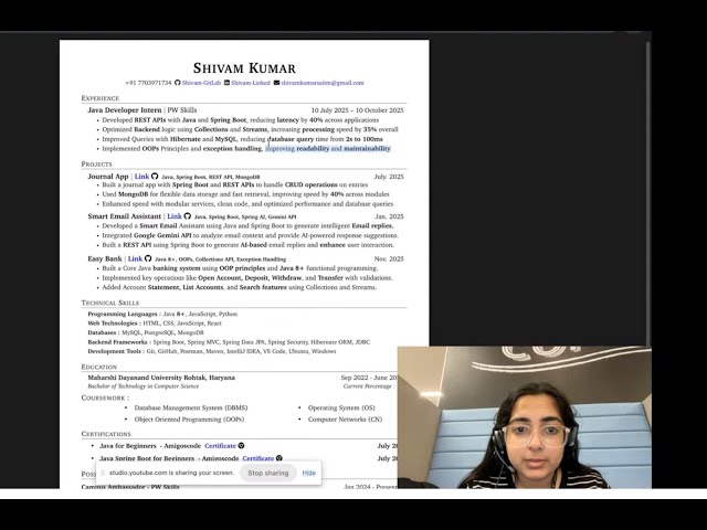 Live Career Q&A with Amazon Engineer | DSA, Resume & Interview Reality