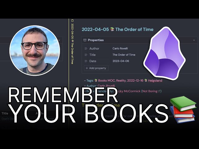 📚Obsidian Book Notes System and Template