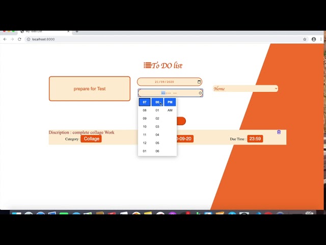Simple Todo List web app using HTML,CSS,JS,Mongodb